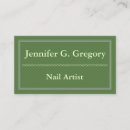 Search for oval business cards Manicurist