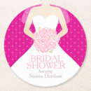 Search for hot pink coasters Bridal shower