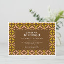 Search for yellow brown invitations Retro