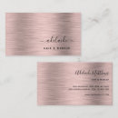 Search for rose gold business cards Script
