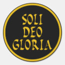 Search for gloria stickers Soli deo gloria