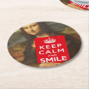 Search for mona lisa coasters Smiling