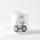 Search for cat on bicycle mugs Cartoon