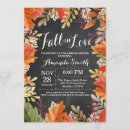 Search for autumn bridal shower invitations Fall in love