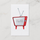Search for television business cards Modern