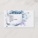 Search for swirly business cards Girly
