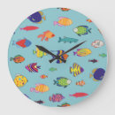 Search for vintage fish clocks Illustration