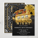 Search for casino night birthday invitations Black