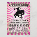 Search for horse sweet 16 invitations Pink