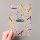 Search for coloured pencil invitations Kindergarten