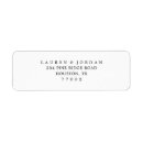 Search for white return address labels weddings Bride and groom