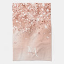 Search for glitter tea towels Rose gold