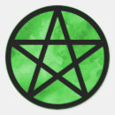 Search for green pentagram stickers Pagan