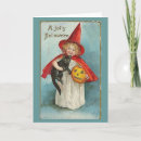 Search for witchcraft halloween cards Vintage