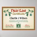 Search for elf christmas invitations Nice list certificate
