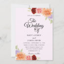 Search for purple and peach wedding invitations Botanical