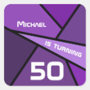 Search for turning 50 stickers Fifty