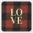 Search for plaid flannel stickers Red
