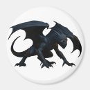 Search for fantasy dragon magnets Black