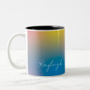 Search for bright colorful mugs Watercolor