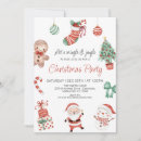 Search for santa invitations Red green