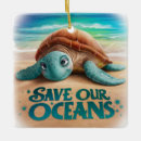 Search for save christmas tree decorations Sea turtle