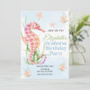 Search for seahorse invitations Under the sea