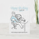 Search for bosses birthday cards Blue and white