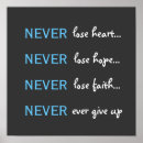 Search for never give up posters Faith