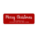 Search for modern chic return address labels Red