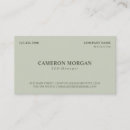 Search for olive green business cards Professional