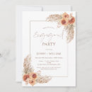 Search for orange engagement party invitations Bohemian