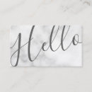 Search for hello business cards Hair stylist