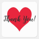 Search for cursive thank you stickers Red