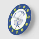 Search for tennis racket clocks Yellow