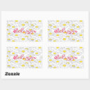 Search for flower pattern rectangle stickers Modern
