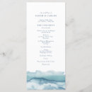 Search for beach wedding programs Watercolor