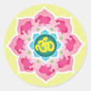 Search for yoga om stickers Lotus