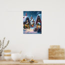 Search for christmas village posters Blue