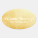 Search for greetings oval stickers Gold