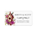 Search for birdhouse return address labels Floral