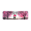 Search for red cherry blossom return address labels Elegant