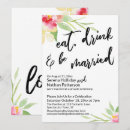 Search for drink and be married invitations Typography