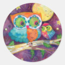 Search for mother owl stickers Watercolor
