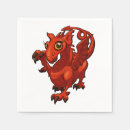 Search for red dragon napkins Cartoon