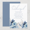 Search for dusty blue rehearsal dinner invitations Flowers