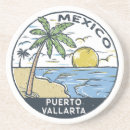 Search for palm tree coasters Ocean waves