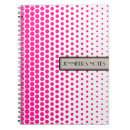 Search for pink and white dots notebooks Cute