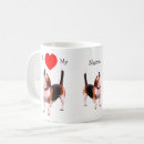 Search for beagle love mugs Heart
