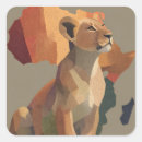 Search for lioness stickers Africa